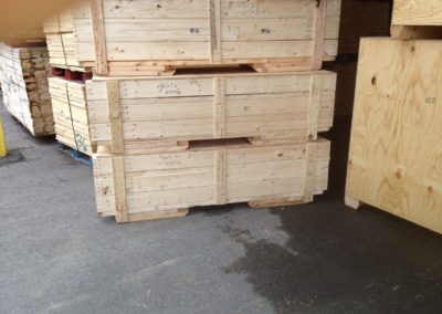 Stacked roll crates