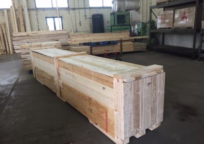 Roll crate in shipping facility