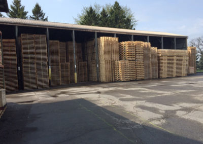 Covered Pallet Storage