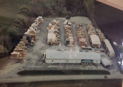 Fox Valley Wood Products history campus facility aerial view.