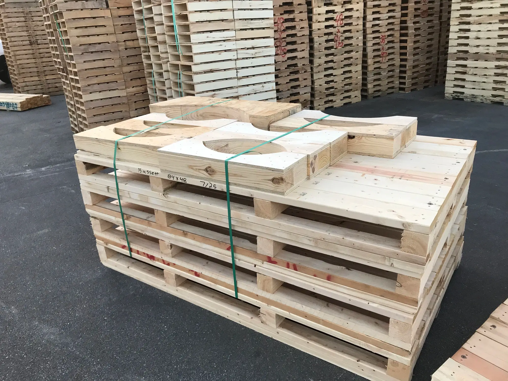 Fox Valley Wood Products covered wholesale lumber storage.