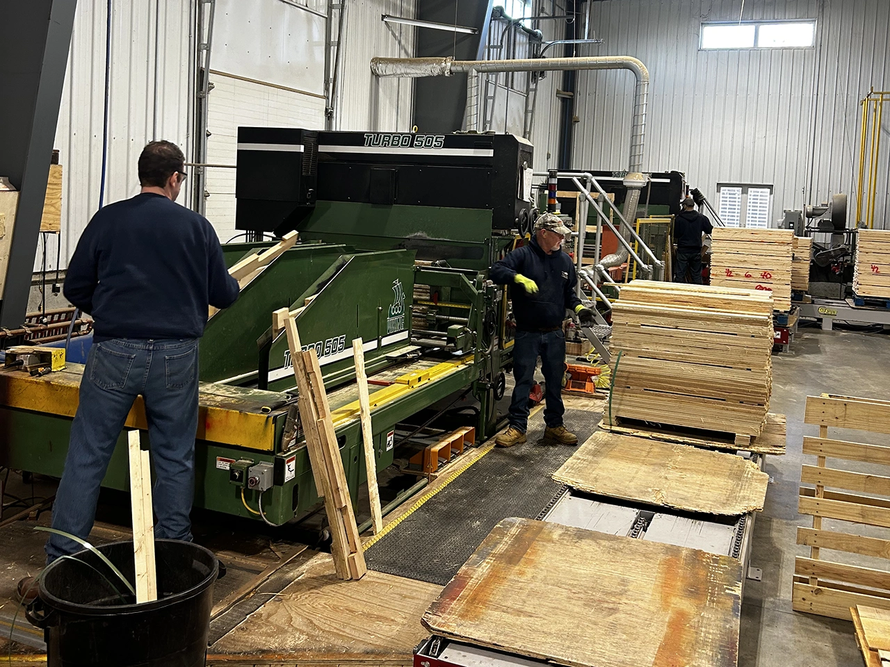 Fox Valley Wood Products covered wholesale lumber storage.